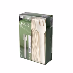 Papstar 88065 fourchette jetable Papier 100 pièce(s)