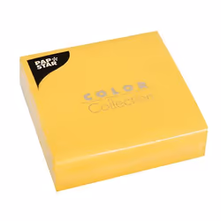 Papstar 86975, Jaune, Mouchoir en papier, Monochromatique, 46 g/m², 330 mm, 330 mm