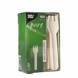 Papstar 88239 fourchette jetable Papier 100 pièce(s)