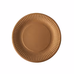 Papstar 88360, Assiette, Rond, Carton, Marron, Monochromatique, 50 pièce(s)