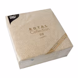 Papstar 88043 serviette et serviette de table en papier Mouchoir en papier Sable 50 pièce(s)