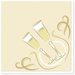 Papstar 86297 serviette et serviette de table en papier Mouchoir en papier Or 50 pièce(s)