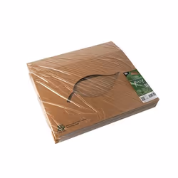 Papstar 87955 boite de stockage de nourriture jetable Carton, Polylactide (PLA) Marron