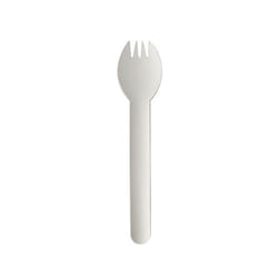 Papstar 88240 Cuillère jetable Fourchette jetable Papier Blanc 100 pièce(s)