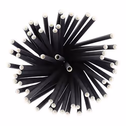 Papstar 89092 paille jetable 500 pièce(s) Noir