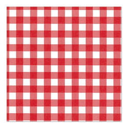 Papstar 87102 serviette et serviette de table en papier Mouchoir en papier Rouge, Blanc 100 pièce(s)