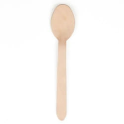 Papstar 81191 Cuillère jetable Cuillère à soupe Bois Naturel 25 pièce(s)