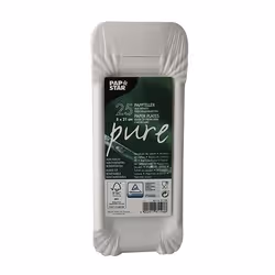Papstar 81198, Assiette, Carré, Carton, Blanc, Monochromatique, 25 pièce(s)