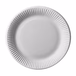 Papstar 81202, Assiette, Rond, Carton, Blanc, Monochromatique, 25 pièce(s)