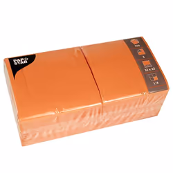 Papstar 81658, Orange, Mouchoir en papier, Monochromatique, 46,5 g/m², 330 mm, 330 mm