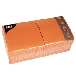 Papstar 81658 serviette et serviette de table en papier Mouchoir en papier Orange 250 pièce(s)