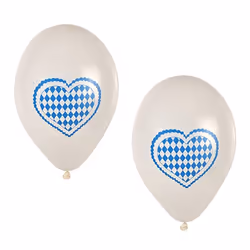 Papstar 81949, Ballon-jouet, Latex, Bleu, Blanc, Soirée à thème, Rond, 25 cm