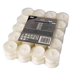 Papstar 82097, Rond, Blanc, 4 h, 40 pi��ce(s)