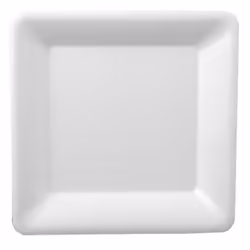 Papstar pure, Assiette, Carré, Canne à sucre, Blanc, Monochromatique, 12 pièce(s)