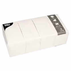 Papstar 82552, Blanc, Mouchoir en papier, Monochromatique, 34 g/m², 330 mm, 330 mm