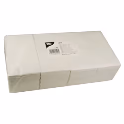 Papstar 82553, Blanc, Mouchoir en papier, Monochromatique, 34 g/m², 400 mm, 400 mm