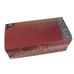 Papstar 82567 serviette et serviette de table en papier Mouchoir en papier Bordeaux 250 pièce(s)