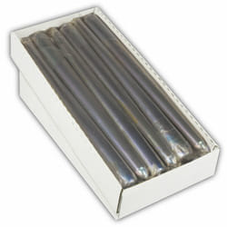 Papstar 82655 bougie en cire Rond Argent 12 pièce(s)