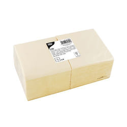 Papstar 82895 serviette et serviette de table en papier Mouchoir en papier Crème 250 pièce(s)