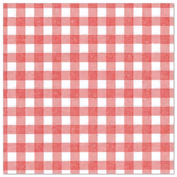 Papstar 87103, Rouge, Blanc, Mouchoir en papier, Motif, 54 g/m², 400 mm, 400 mm