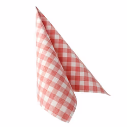 Papstar 87103 serviette et serviette de table en papier Mouchoir en papier Rouge, Blanc 50 pièce(s)