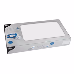 Papstar 84914, Carré, Blanc, Synthétique, Nappe de table, 800 mm, 44,8 g