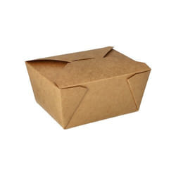 Papstar 85687 plateau repas jetable Marron Papier, Polylactide (PLA)