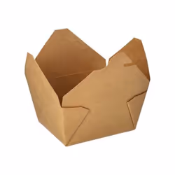 Papstar 85687 plateau repas jetable Marron Papier, Polylactide (PLA)