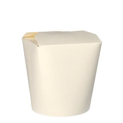 Papstar 85688 boite de stockage de nourriture jetable Carton Blanc