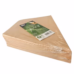 Papstar 86780 plateau repas jetable Marron, Blanc Carton