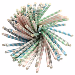 Papstar 87011 paille jetable 100 pièce(s) Couleurs assorties