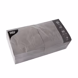 Papstar 87448, Gris, Mouchoir en papier, Monochromatique, 46 g/m², 330 mm, 330 mm