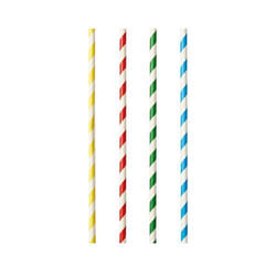 Papstar 87512 paille jetable 100 pièce(s) Couleurs assorties