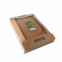 Papstar 87957 plateau repas jetable Marron Carton