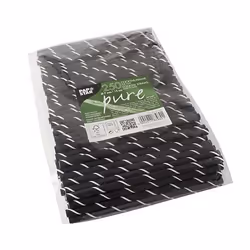 Papstar 87980 paille jetable 200 pièce(s) Noir, Blanc