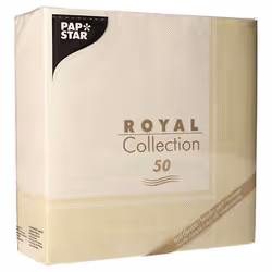 Papstar 88316 serviette et serviette de table en papier Mouchoir en papier Champagne 50 pièce(s)
