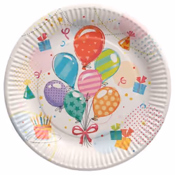 Papstar 88582, Assiette, Rond, Carton, Multicolore, Image, 10 pièce(s)