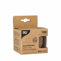 Papstar 88694, Caissettes pour cupcake / muffin, Rond, -40 °C, 220 °C, Papier, 30 mm