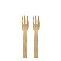 Papstar 88770 fourchette jetable Bois 50 pièce(s)