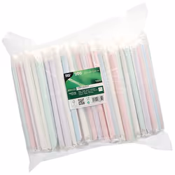 Papstar 88852 paille jetable 200 pièce(s) Couleurs assorties