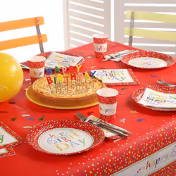 Papstar PAP82597 serviette et serviette de table en papier Multicolore, Rouge
