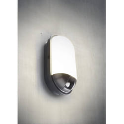Heitronic - Applique led extérieure avec détecteur de mouvement toledo 500648 led intégrée 20 w led noir