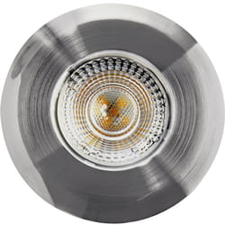 Heitronic - 500668 DL7202 Luminaire à led encastrable led led intégrée 5 w nickel
