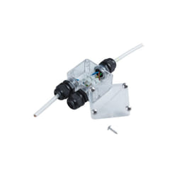 Heitronic - répartiteur de 2 prises 230 V/2300 w jardin extérieur IP67 l'extérieur avec pince de fixation