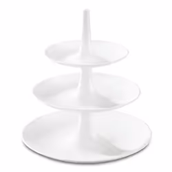 koziol BABELL L, Plateau de service d'équilibre, Rond, Blanc, 314 mm, 314 mm, 340 mm