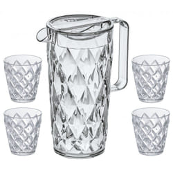 koziol 4007535 Service de verres Gris, Transparent