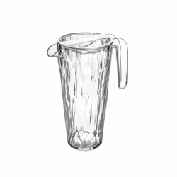 koziol Superglas, Carafe, 1,5 L, Transparent, Verre, Rond, 122 mm