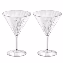 koziol 4419535, Verre à Martini, Verre, Transparent, 2 pièce(s), 120 mm, 120 mm