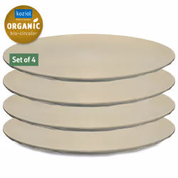 koziol Club Assiette de dîner Rond Beige 4 pièce(s)
