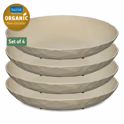 koziol Club Assiette de dîner Rond Beige 4 pièce(s)